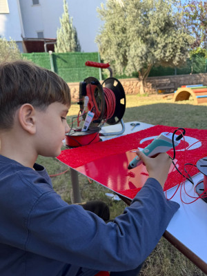 3D KALEM İLE TÜRK BAYRAĞIMIZI YAPIYORUZ